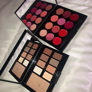 Cream lipstick and eyeshadow pallets